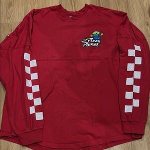 Red Pizza Planet Long Sleeve Shirt